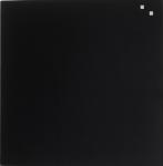 Glassboard zwart 45x45cm NAGA