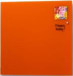 Glassboard oranje 45x45cm NAGA