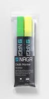 Marker 4,5 mm. Green/Yellow, 2 pcs. pack