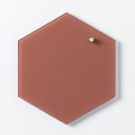 NAGA Magnetisch Memobord Hexagon 21cm Terracotta