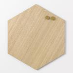 NAGA Magnetisch Memobord Hexagon 42cm Eik fineer