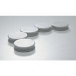 Glasbordmagneten wit, extra sterk, 5 stuks 30 mm
